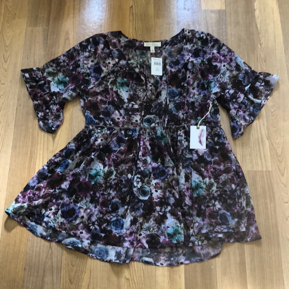 NWT Jessica Simpson MATERNITY floral top